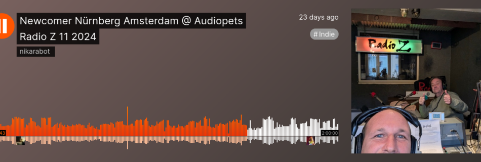 Screenshot der Soundcloud-Play-Ansicht der Folge Audiopets um die es im Blogpost geht